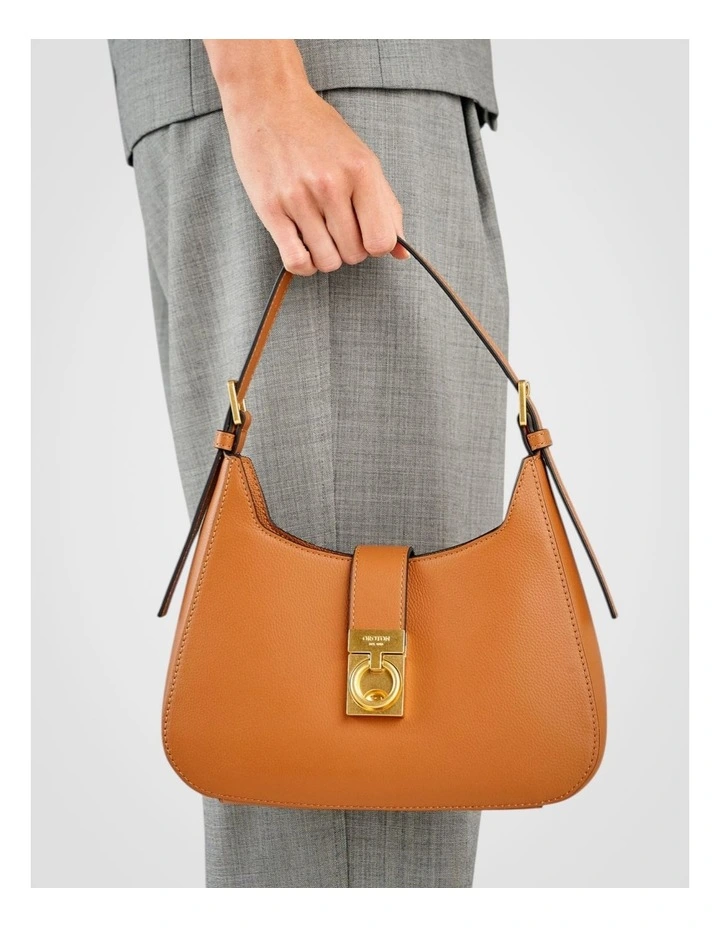 Yvonne Baguette Bag in Tan image 6