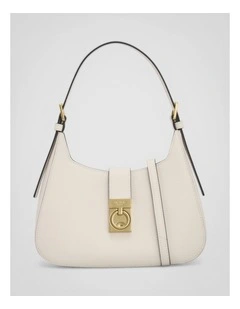 Yvonne Baguette Bag in Cream
