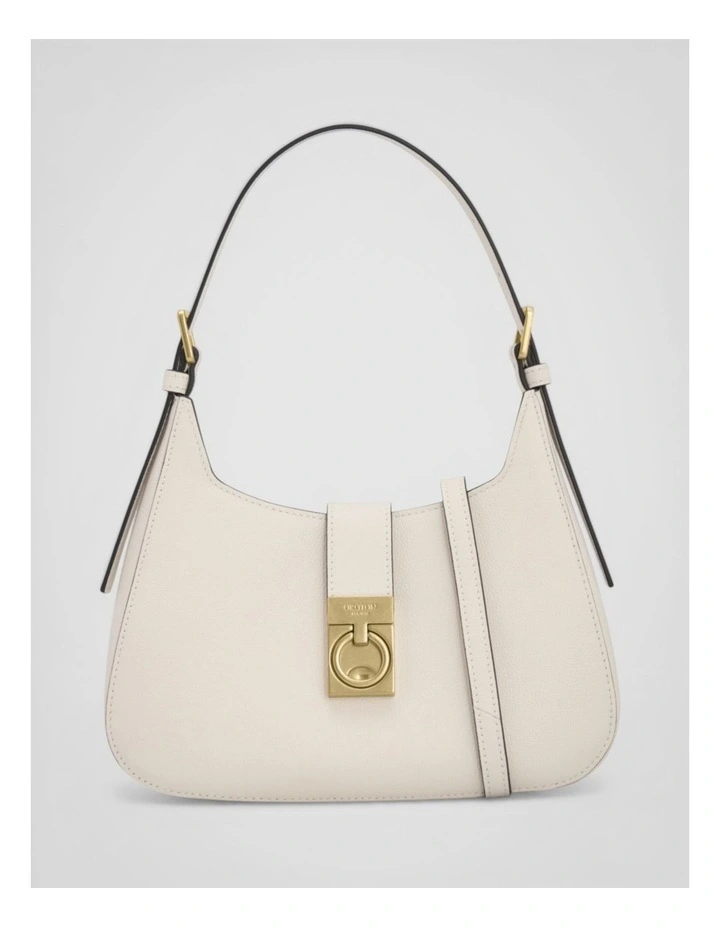 Yvonne Baguette Bag in Cream image 1