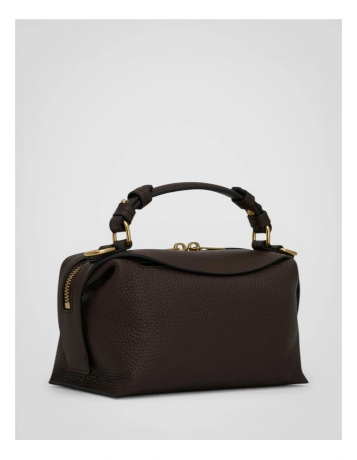 Mica Mini Bowler Bag in Dark Chocolate image 2
