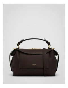Mica Bowler Bag in Dark Chocolate