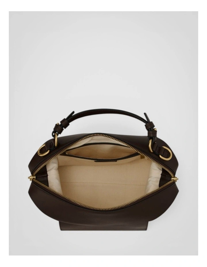 Mica Bowler Bag in Dark Chocolate image 3