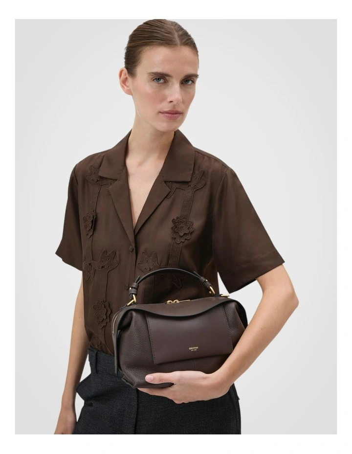 Mica Bowler Bag in Dark Chocolate image 4