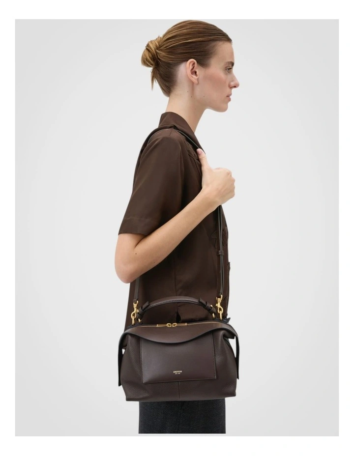 Mica Bowler Bag in Dark Chocolate image 5