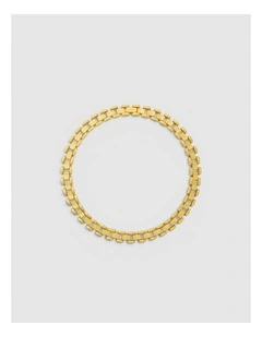 Asher Necklace in Worn Gold