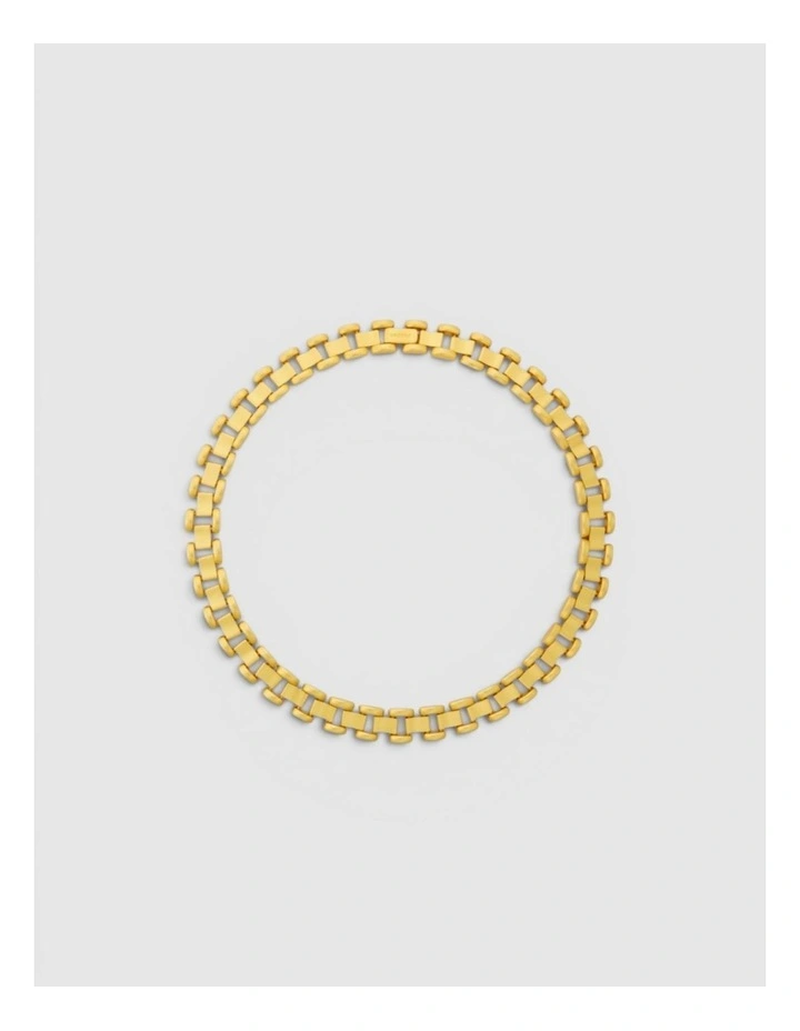 Asher Necklace in Worn Gold image 1