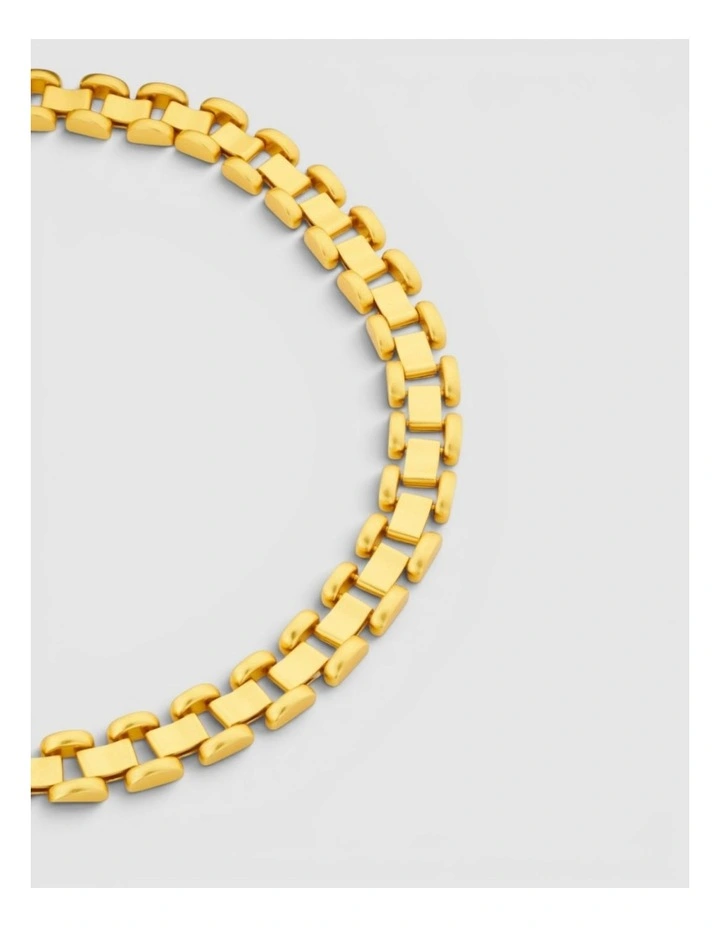 Asher Necklace in Worn Gold image 2