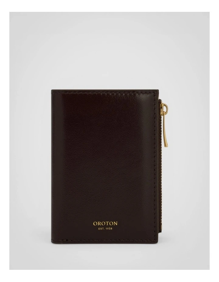 Cecile 10 Credit Card Mini Zip Wallet in Copper image 1