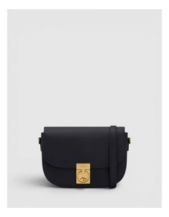 Yvonne Small Saddle Bag in DARK NAVY