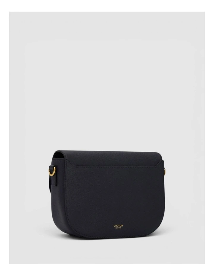 Yvonne Small Saddle Bag in DARK NAVY image 2