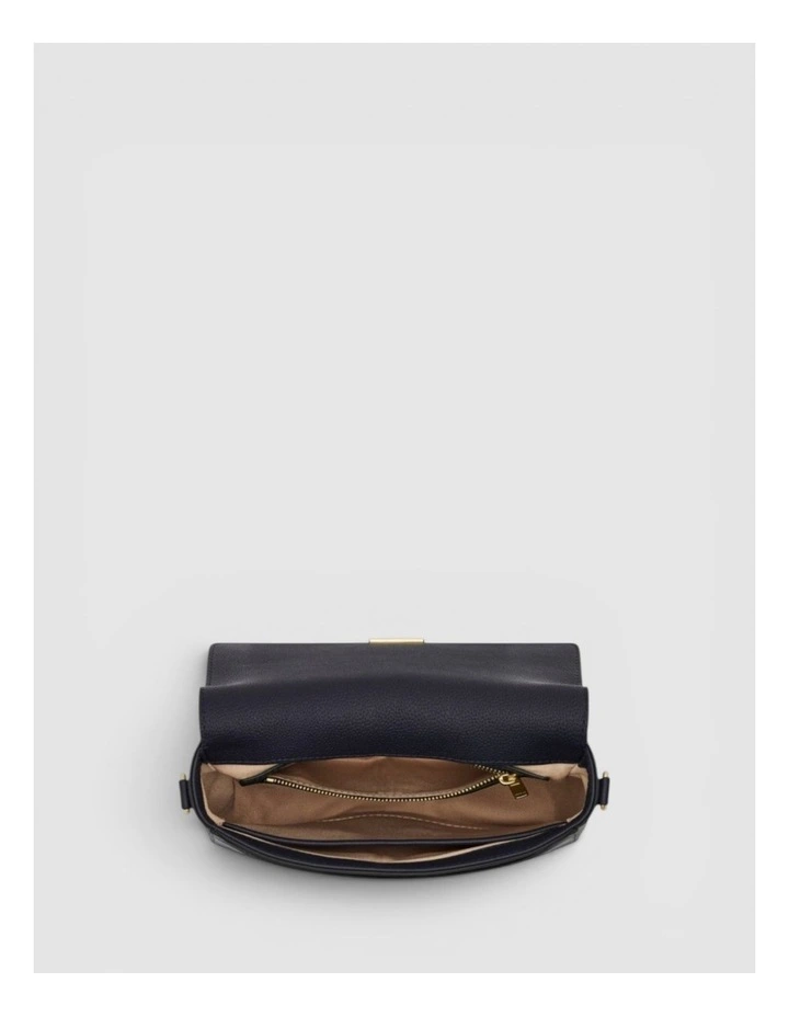 Yvonne Small Saddle Bag in DARK NAVY image 3