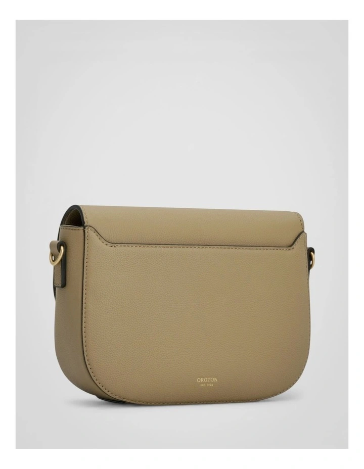 Yvonne Small Saddle Bag in Mushroom image 2