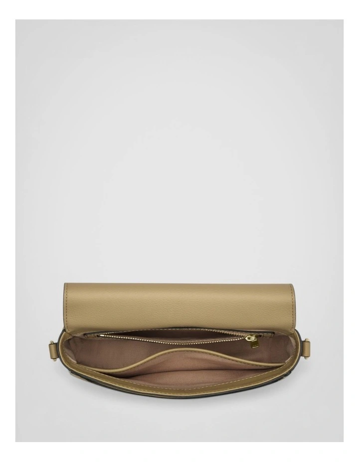 Yvonne Small Saddle Bag in Mushroom image 3