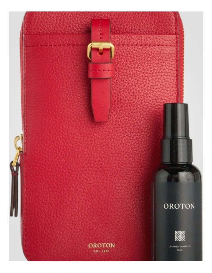 Dylan Phone Crossbody Bag in Dark Ruby image 6