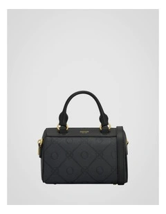 Harvey Signature Tiny Barrel Bag in Black