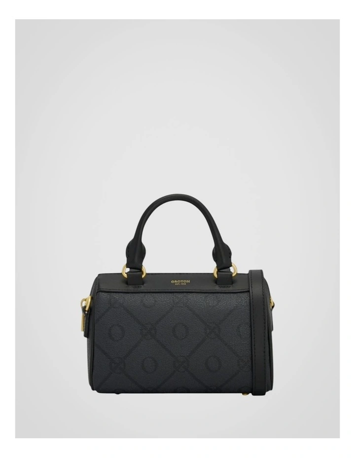 Harvey Signature Tiny Barrel Bag in Black image 1