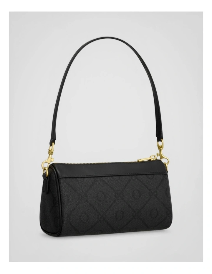 Harvey Signature Baguette Crossbody in Black image 2