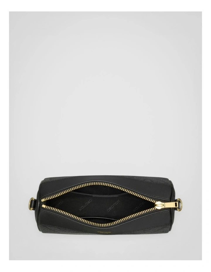 Harvey Signature Baguette Crossbody in Black image 3