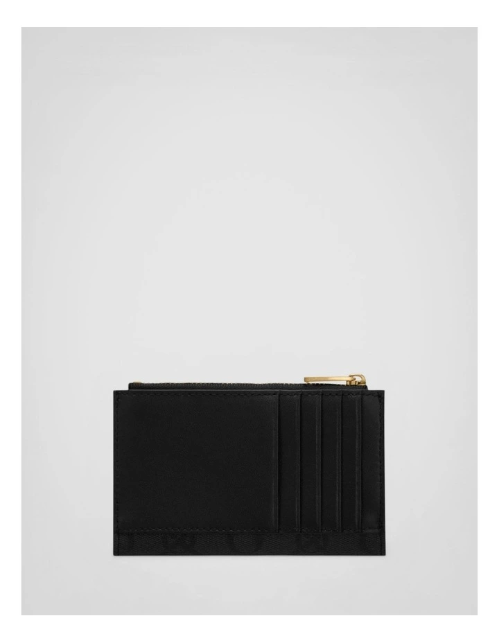 Harvey Signature 12 Credit Card Zip Wallet in Black image 2