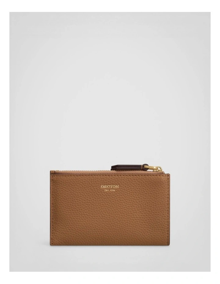 Eve 12 Credit Card Zip Wallet in Tan image 1