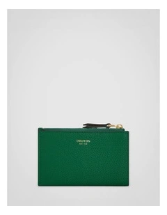 Eve Mini 4 Credit Card Zip Pouch in Crocodile