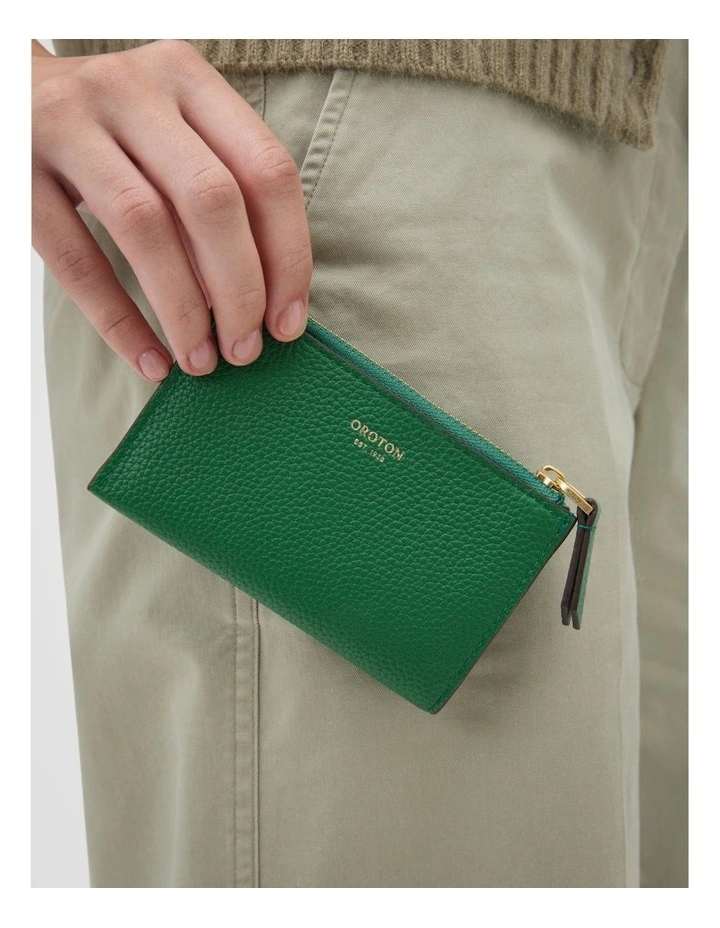 Eve Mini 4 Credit Card Zip Pouch in Crocodile image 4
