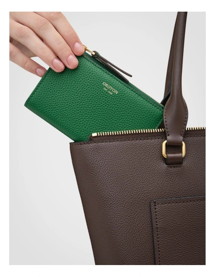 Eve Mini 4 Credit Card Zip Pouch in Crocodile image 5