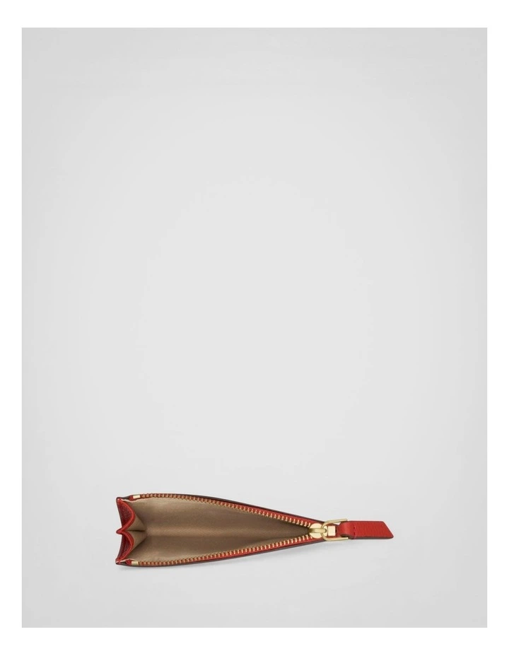 Eve Mini 4 Credit Card Zip Pouch in Dark Ruby image 3
