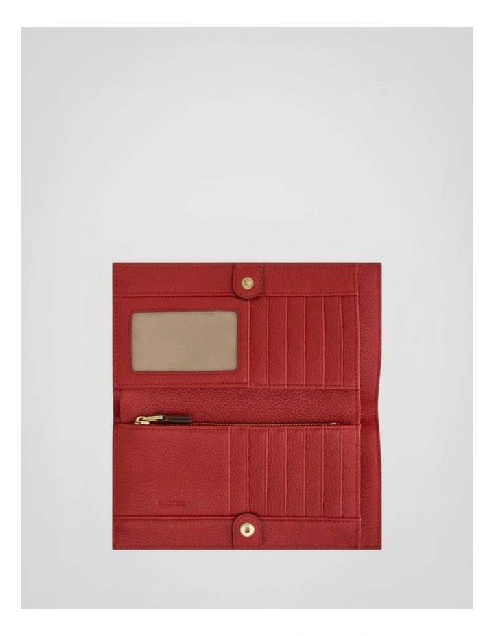 Eve Soft Fold Wallet in Dark Ruby image 3