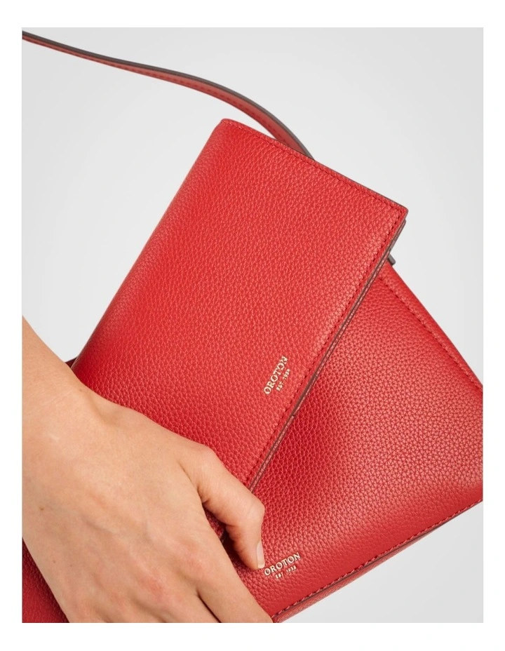 Eve Soft Fold Wallet in Dark Ruby image 4