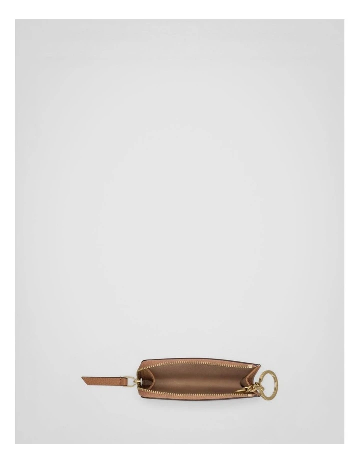 Eve Pouch With Key Ring in Tan image 3