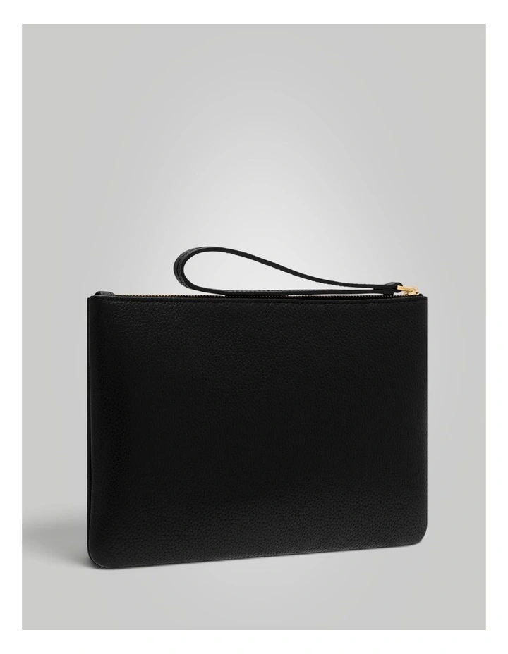 Eve Medium Pouch in Black image 2