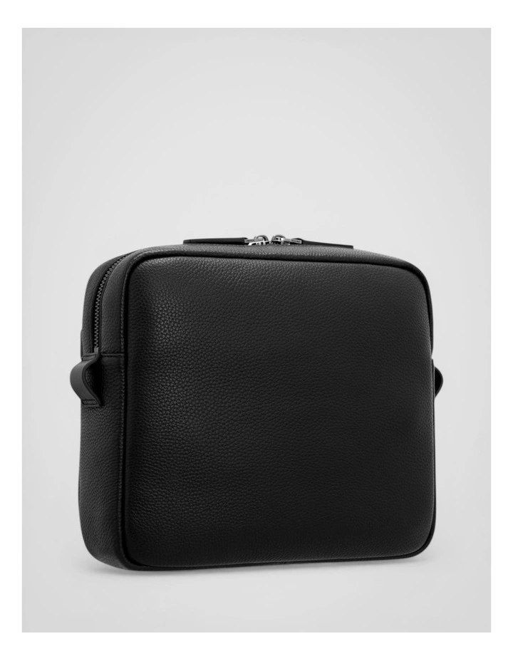 Ethan Pebble A5 Zip Crossbody in Black image 2