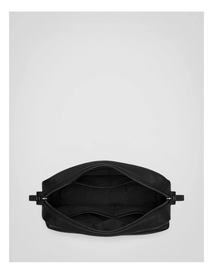 Ethan Pebble A5 Zip Crossbody in Black image 3