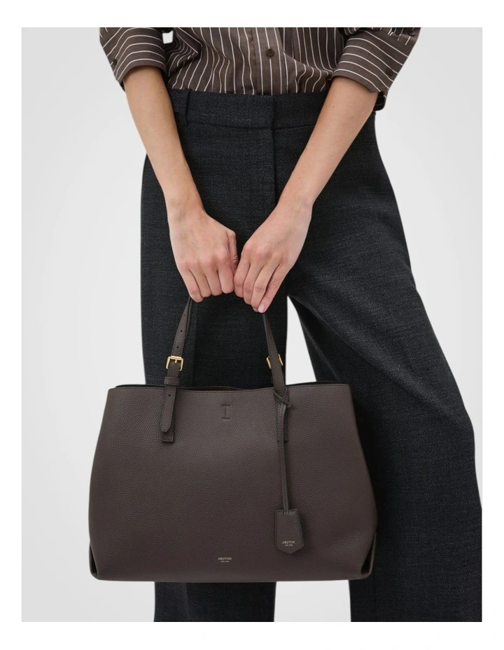 Margot Large Day Bag in Dark Chocolate image 4