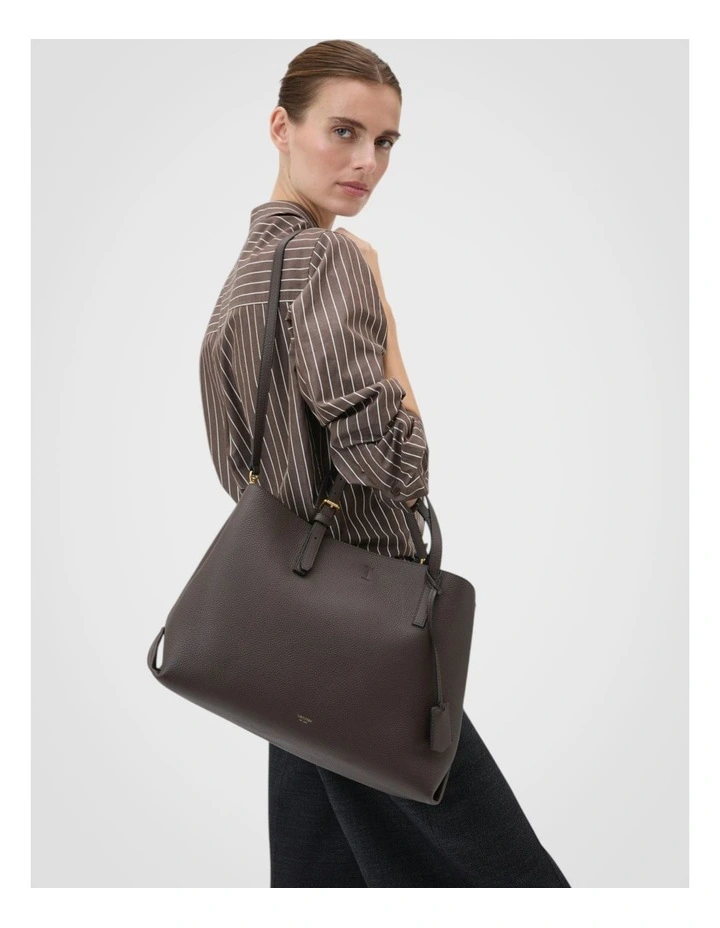 Margot Large Day Bag in Dark Chocolate image 5