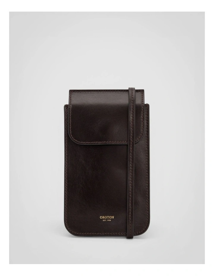 Margot Phone Crossbody in Dark Chocolate image 1