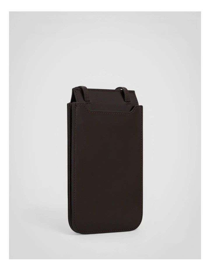 Margot Phone Crossbody in Dark Chocolate image 2