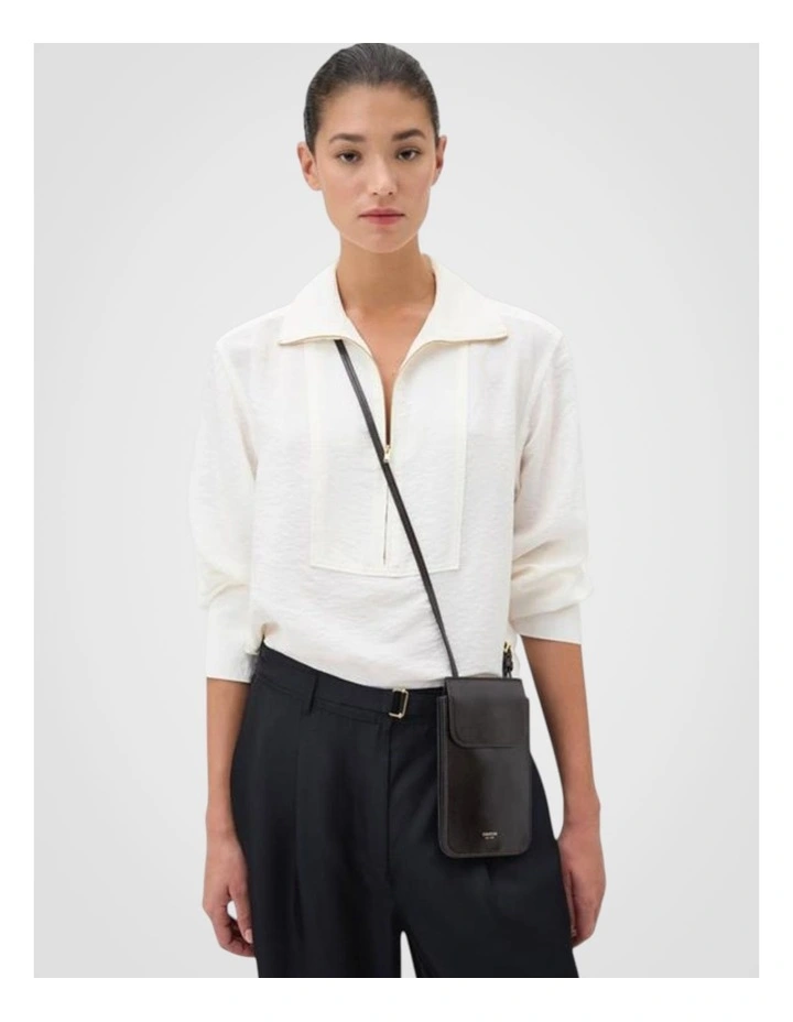 Margot Phone Crossbody in Dark Chocolate image 4