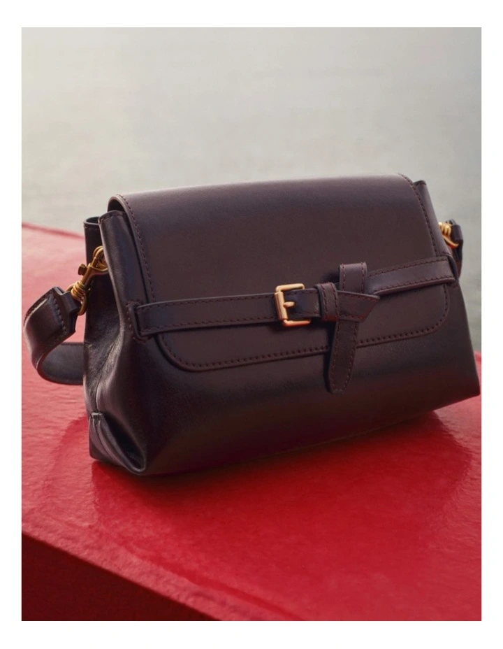 Margot Small Top Handle in Dark Chocolate image 6