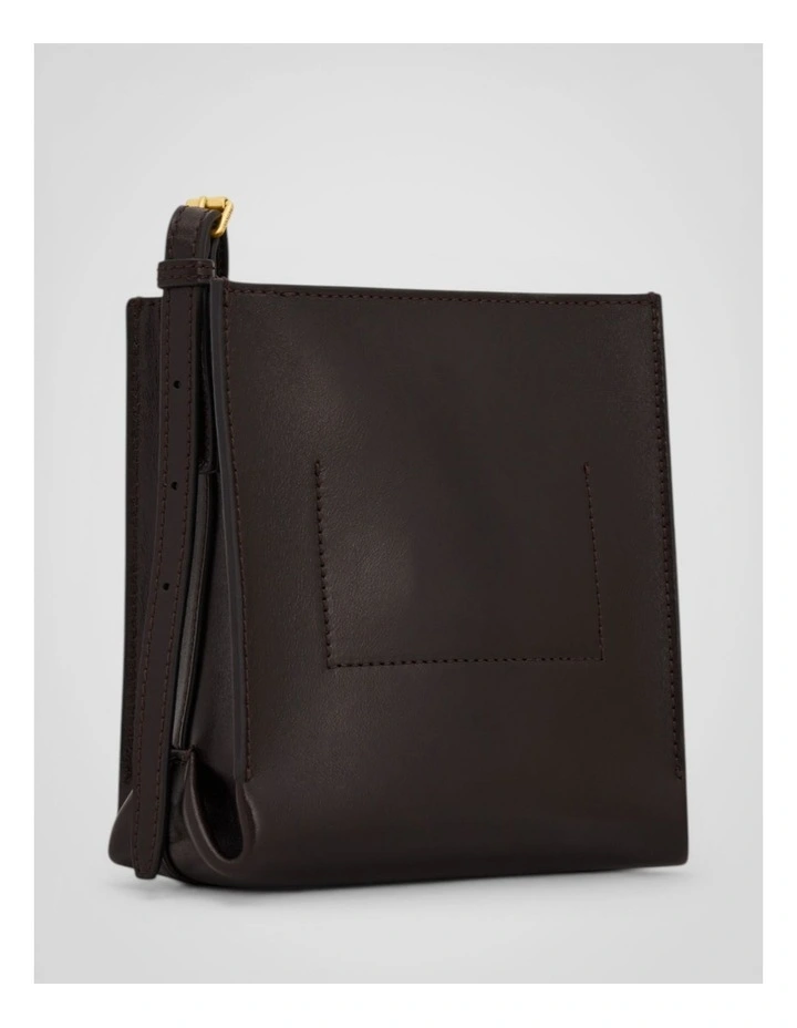 Margot Tiny Bucket Bag in Dark Chocolate image 2