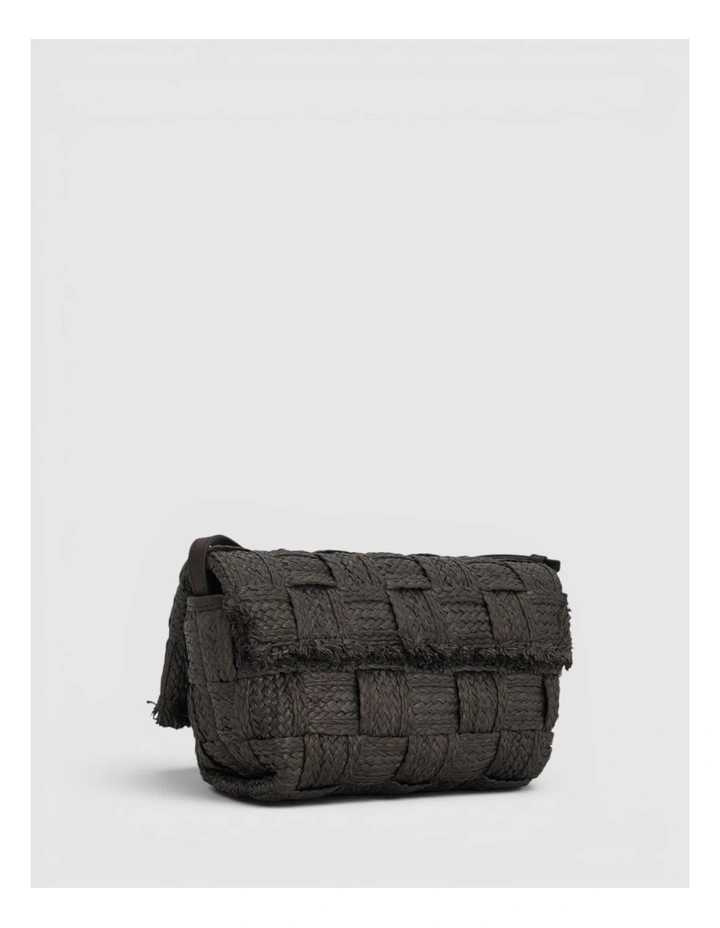 Etta Texture Medium Clutch in Dark Chocolate image 2