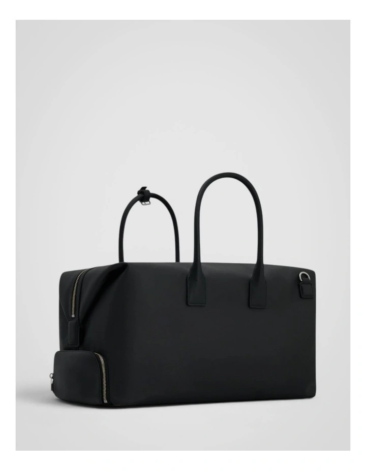 Voyager Coated Nylon Weekender in Black image 2