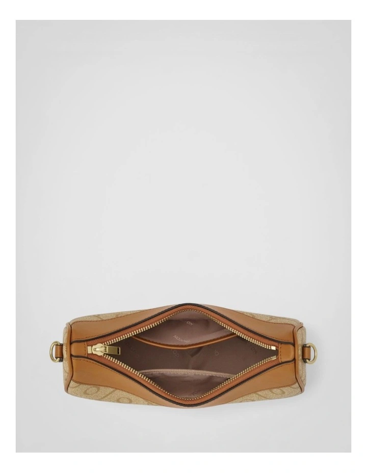 Harvey Signature Crescent Shoulder Bag in Stone/Tan image 3