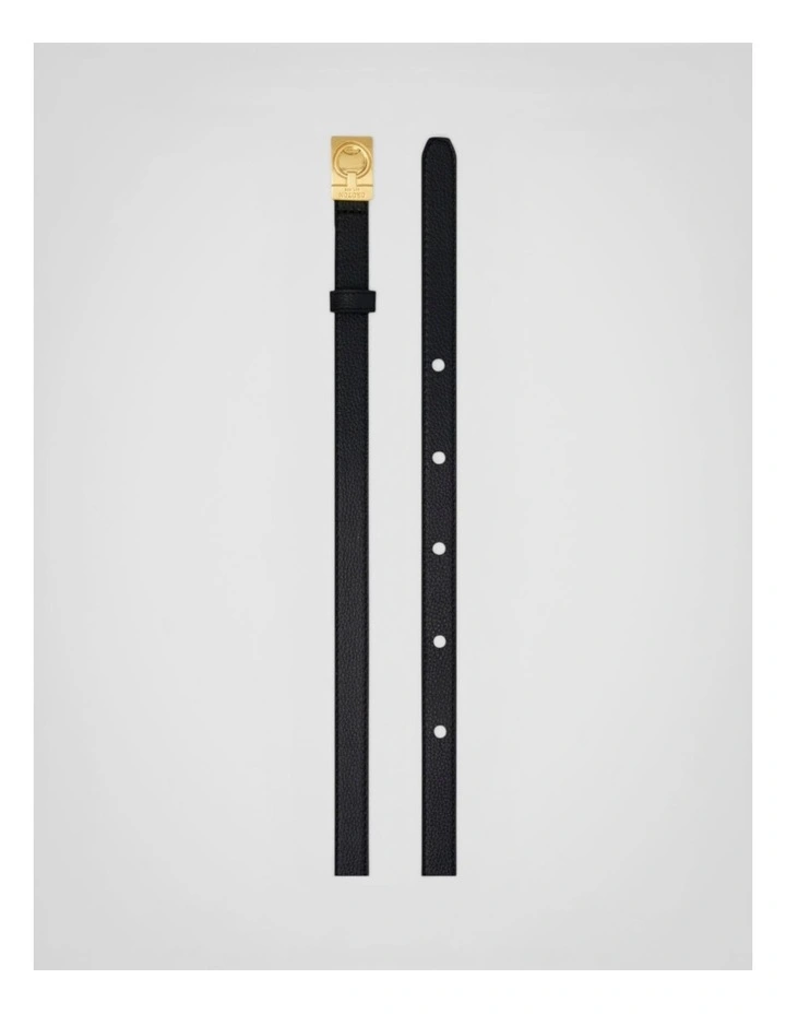 Yvonne Narrow Belt in Black image 2