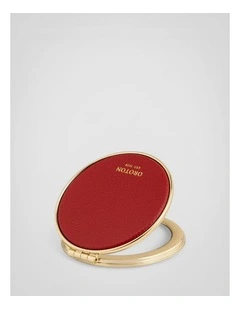 Eve Round Mirror in Dark Ruby