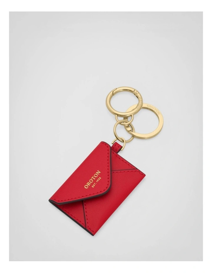 Harvey Envelope Bag Charm in Dark Ruby image 1
