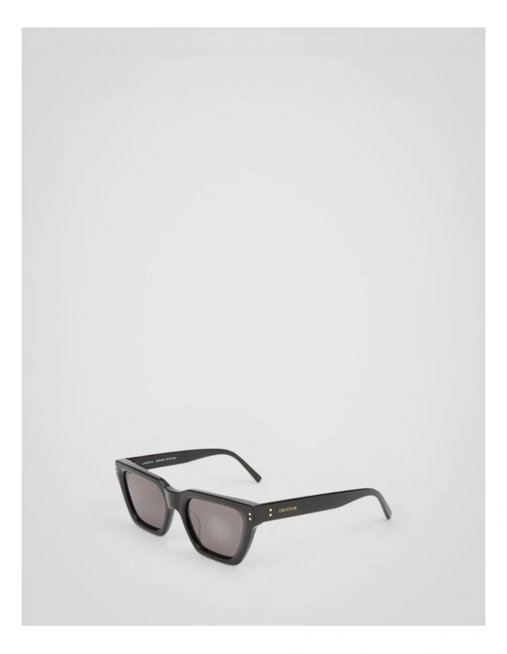 Bio Acetate Landry Sunglasses in Black image 2