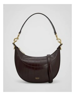 Florence Texture Small Shoulder Bag in Mulberry