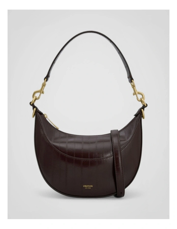 Florence Texture Small Shoulder Bag in Mulberry image 1